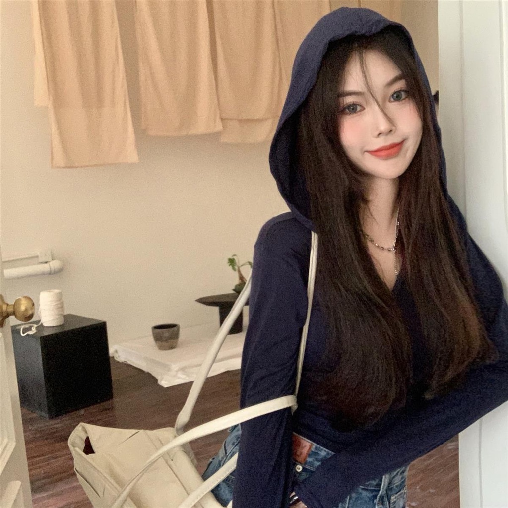 Áo hoodie COZOKC tay dài kiểu dáng hợp thời trang