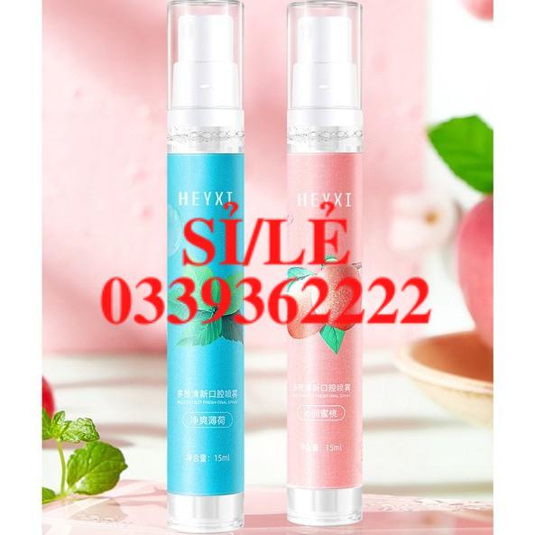 [ CHÍNH HÃNG ] Xịt thơm miệng dạng chai Heyxi 15ML mẫu mới Sena Beauty