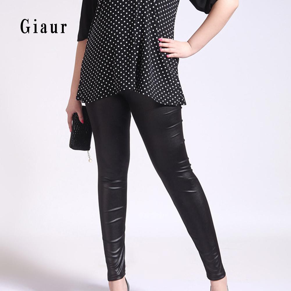 Quần legging giả da size lớn cho nữ
