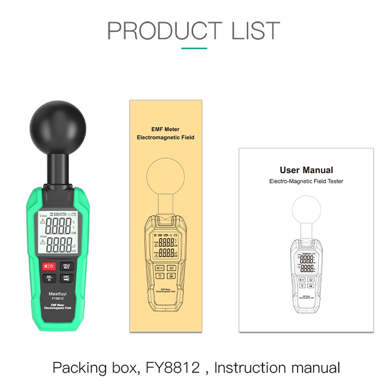 Máy Đo Bức Xạ EMF Cầm Tay Độ Chính Xác Cao Thiết Kế Mới Tiện Dụng Cho Gia Đình