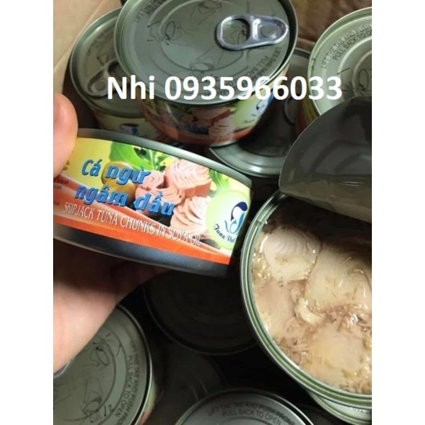 Cá ngừ ngâm dầu Skipjack Tuna chunk (miếng) 140gr/ lon