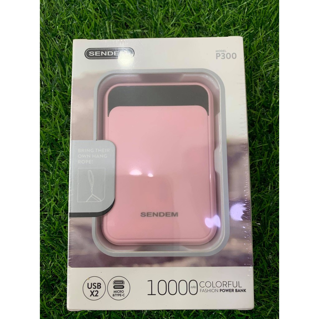 Sạc Dự Phòng Sạc Mini Cầm Tay Sendem P300 Chính Hãng - Dung Lượng 10000mah Nhỏ Gọn Tiện Lợi