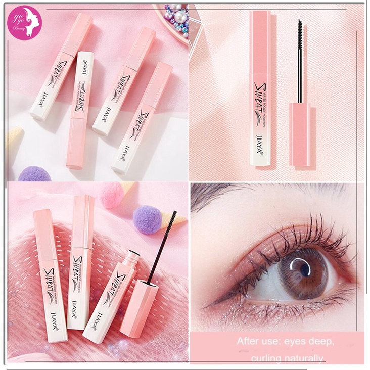 A194 - Bền mascara sẵn sàng kéo dài không thấm nước dày đầu chải đầu không bị nhòe mascara mồ hôi phổ biến học sinh trang điểm làm đẹp