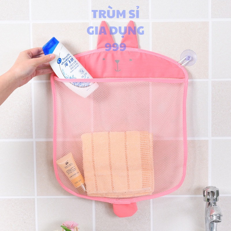 Túi  đựng đồ treo phòng tắm hình thú dễ thương. túi đựng đồ bằng lưới để đồ đa năng