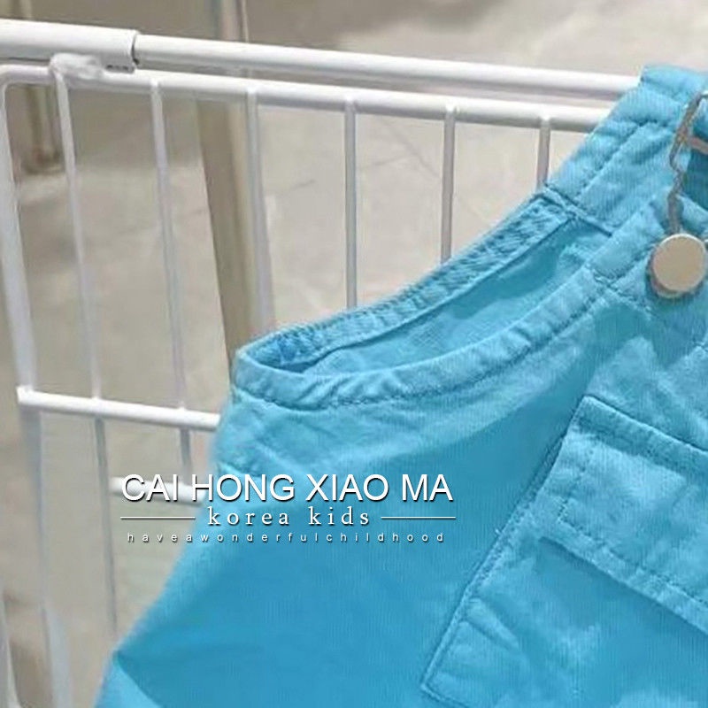 Bộ Áo Liền Quần 5 Món Phong Cách Hàn Quốc Thời Trang Mùa Hè Xinh Xắn Cho Bé Gái