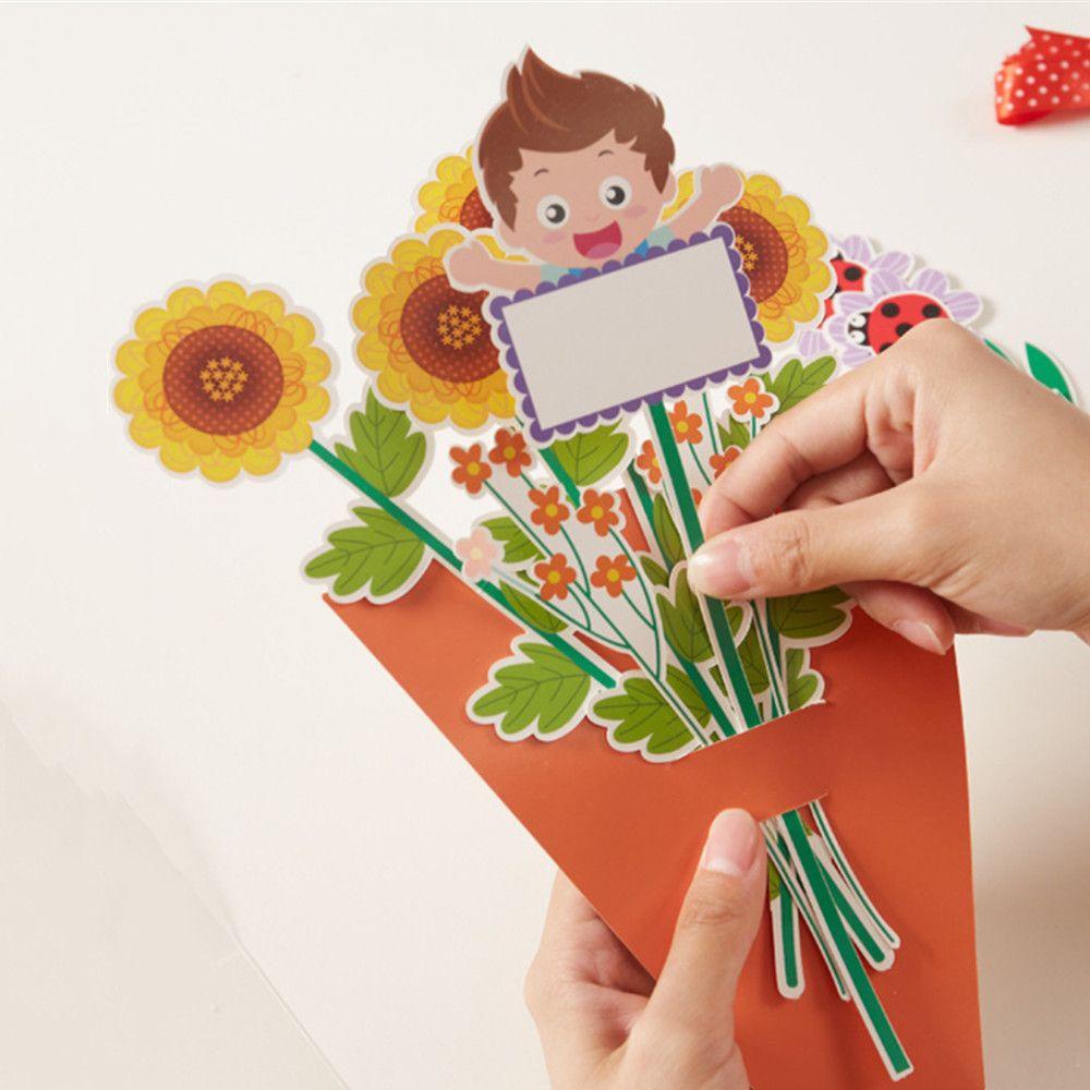 Thiệp Chúc Mừng Ngày Của Mẹ Bằng Giấy Hoa Cẩm Chướng Sáng Tạo