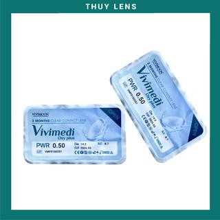 Lens Trong Suốt Cho Mắt Thở 3 Tháng THÚY LENS, Kính Áp Tròng Trong Suốt Hàn Quốc