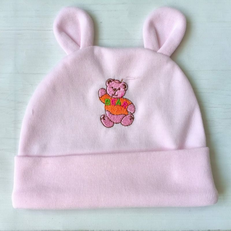Mũ/nón cotton tai thỏ dễ thương cho bé sơ sinh từ 0_3tháng