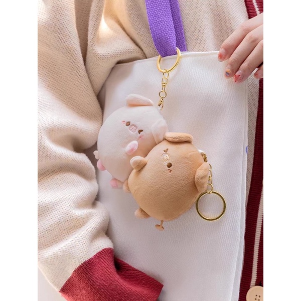 Móc khoá đôi lợn béo có nam châm CÓ ẢNH THẬT