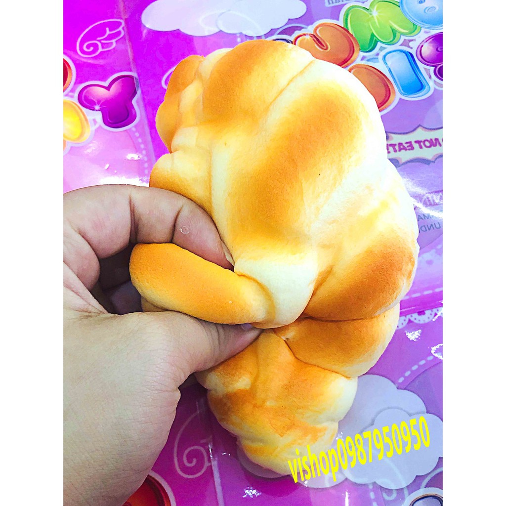 ĐỒ CHƠI SQUISHY BÁNH MỲ DÀI HOA CÚC mã KLT41 Ndj9Z