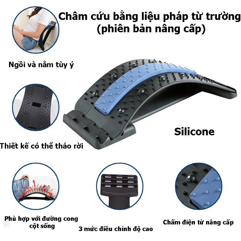 Khung Nắn Chỉnh Cột Sống, Dụng Cụ Massage Hỗ Trợ Tập Cột Sống Và Điều Trị Thoát Vị Đĩa Đệm Phù Hợp Mọi Độ Tuổi .