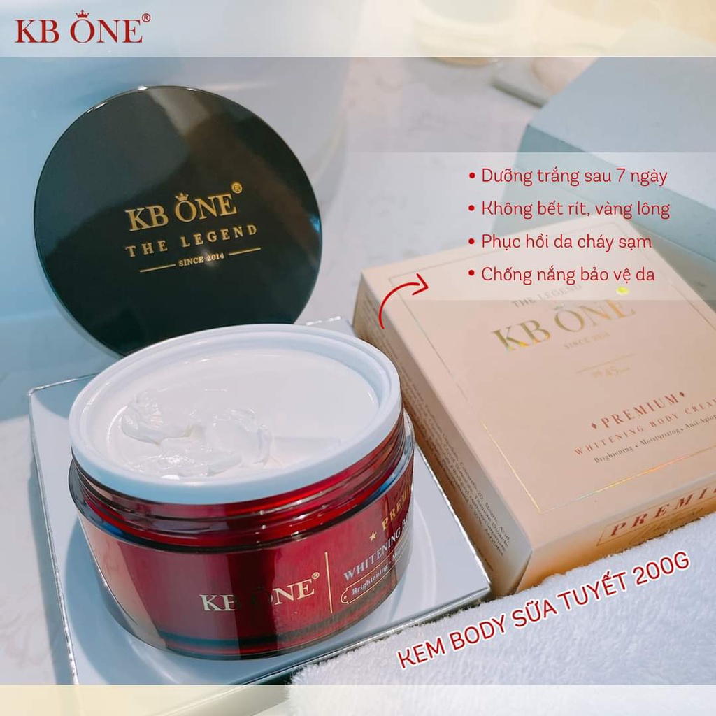 Kem dưỡng trắng da body - Kem Body Sữa Tuyết KBONE size 200g kèm quà tặng | BigBuy360 - bigbuy360.vn