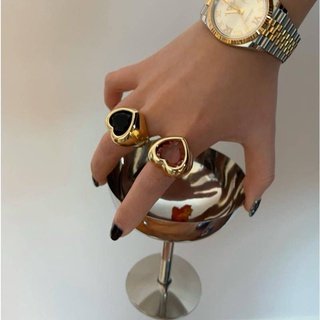 Multi-purpose sweet color glazed rhinestone open ring
