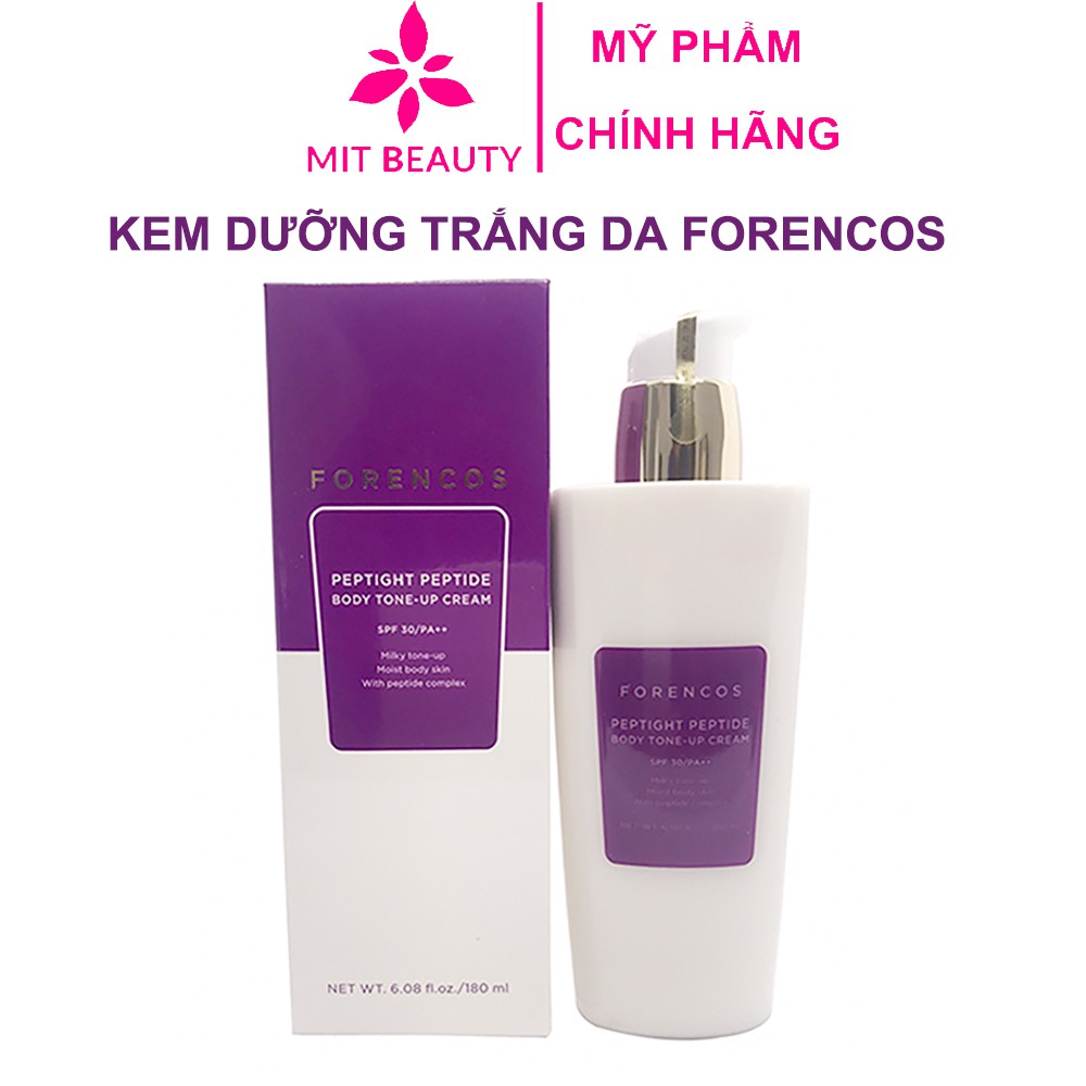 Kem Dưỡng Trắng Toàn Thân Forencos Peptight Peptide Body Tone Up Cream Hàn Quốc, Kem Body Forencos, Kem Dưỡng Ẩm  180ml