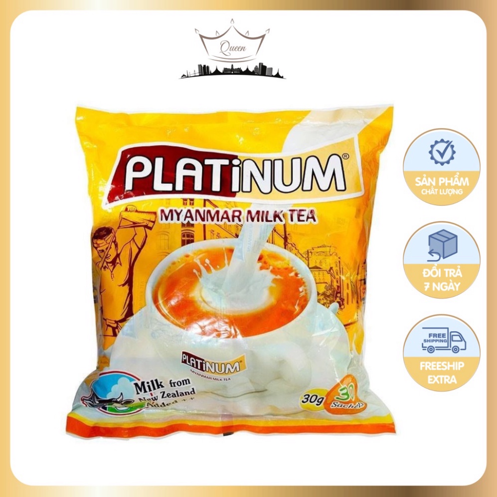 Trà Sữa Platium Teamix Myanmar Gói 630gr Mẫu Mới Thích Hợp Cho Trẻ Nhỏ Và Bà Bầu Queen Myanmar