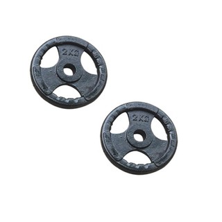 Bộ 2 bánh tạ đĩa gang 2kg tập Gym tại nhà lỗ 27