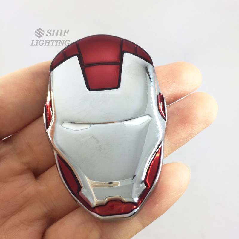 Miếng dán Logo hình siêu anh hùng 3D bằng kim loại cho xe hơi