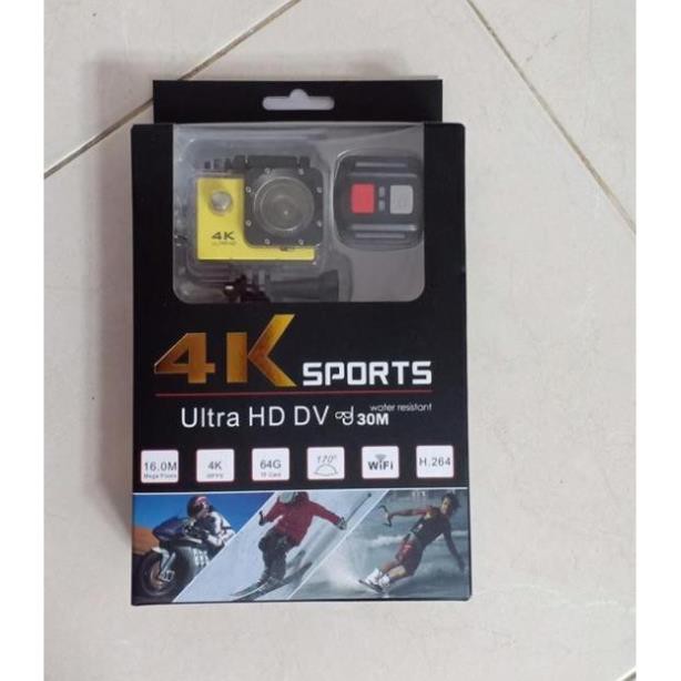 [ Xả hàng cuối năm] Camera hành trình thể thao 4K Wifi gắn xe máy A19 kết nối điện thoại - Có remote đi kèm