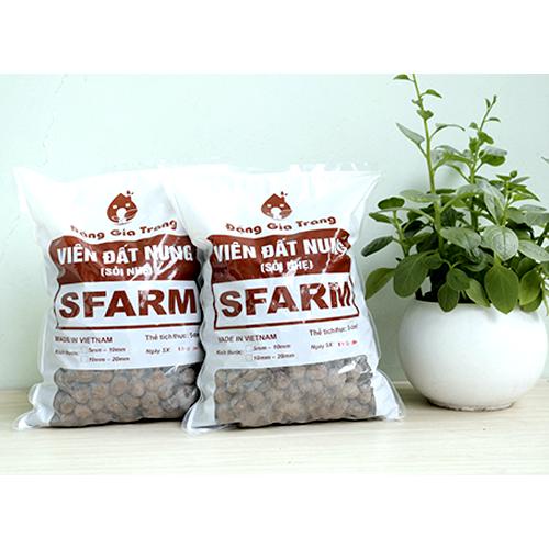 Viên Đất Nung Sỏi Nhẹ SFARM Túi 5 dm3 Kích Thước 10-20 mm