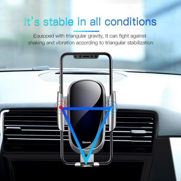 Đế giữ điện thoại khóa tự động dùng cho xe hơi Baseus Future Gravity Car Mount (Air Outlet Version) | BigBuy360 - bigbuy360.vn