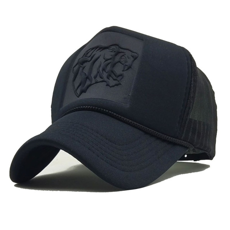 Nón Lưỡi Trai Phối Lưới Họa Tiết Da Báo Phong Cách Hip Hop Thời Trang Mùa Hè 2018