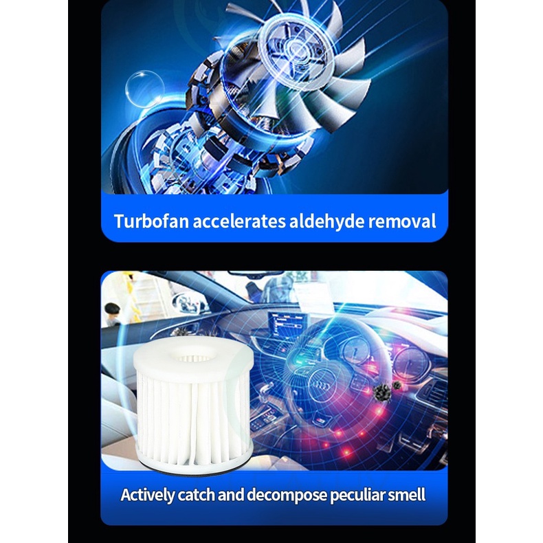 Máy Lọc Không Khí Ôtô Nanomax , Máy Khử Mùi Chống Say,Lọc Bụi Mịn, Loại 99% Bỏ Mùi Hôi, Hiển Thị Nhiệt