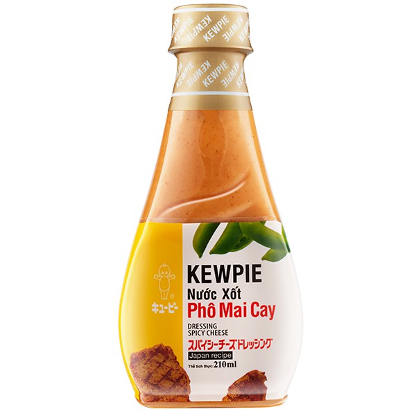 Combo 5 Chai Nước Xốt Phô Mai Cay Kewpie 210ml - Nhật Bản