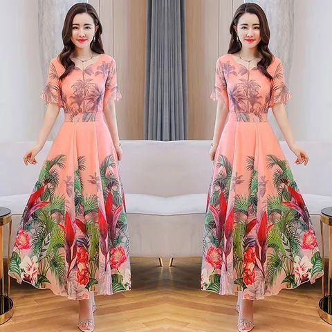 Đầm Đi Biển Chất Liệu Lụa Cao Cấp Thời Trang Cho Nữ