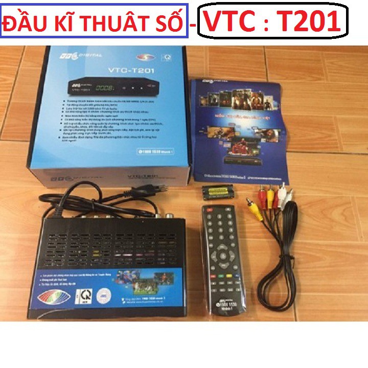 Đầu thu kỹ thuật số DVB- T2 VTC 201, xem truyền hình hơn 60 kênh