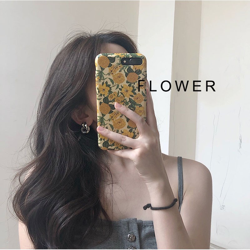 Ốp lưng iphone - Ốp iphone Hoa vàng Vintage 5/5s/6/6plus/6s/6splus/7/7plus/8/8plus/x/xr/xs/11/12/pro/max/plus/promax | BigBuy360 - bigbuy360.vn