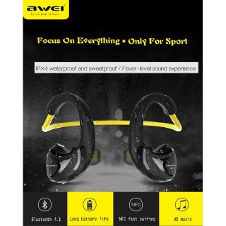 AWEI A880BL Sport Wireless Headphones Bluetooth Earphones Headset for Phones Running In-Ear