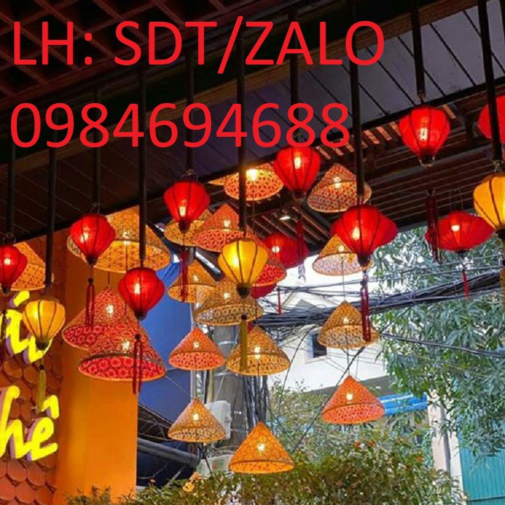 Chụp đèn mây tre đan