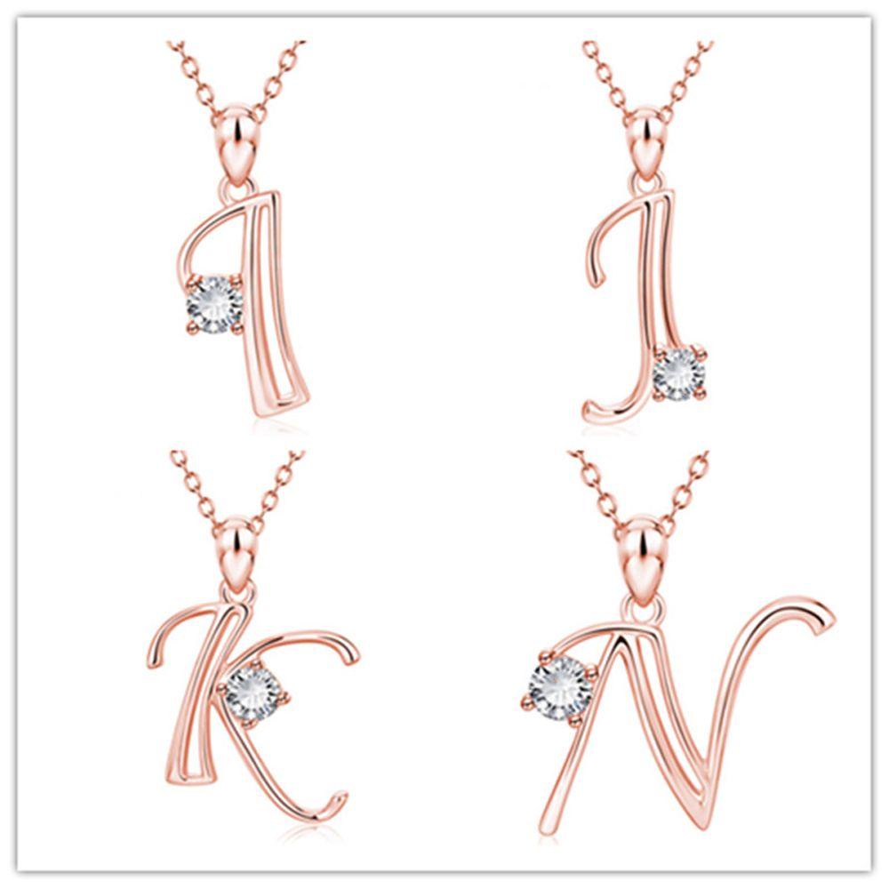 Vòng cổ Mặt Chữ LEILY Và Hoa Hồng|Vòng cổ Mặt Chữ Cái Từ A-Z