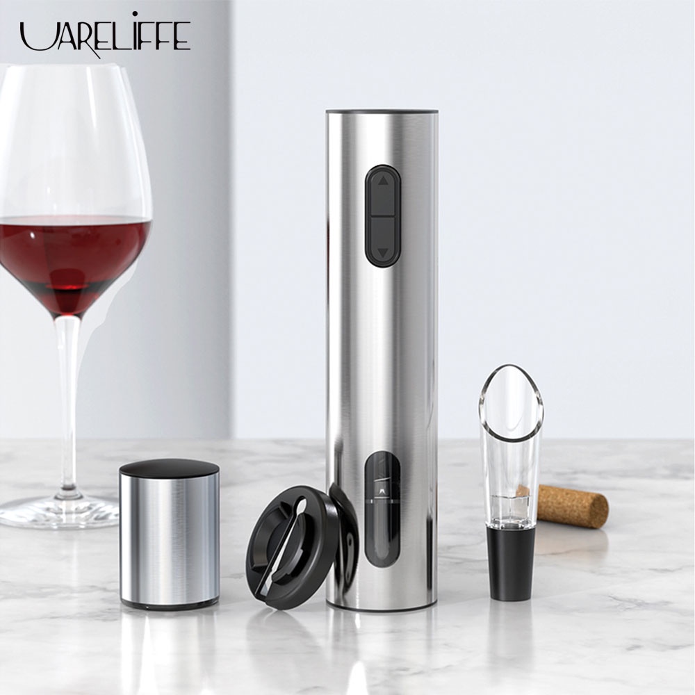 Uareliffe 4 In 1 Electric Red Wine Opener Kit Wine Bottle Corkscrew