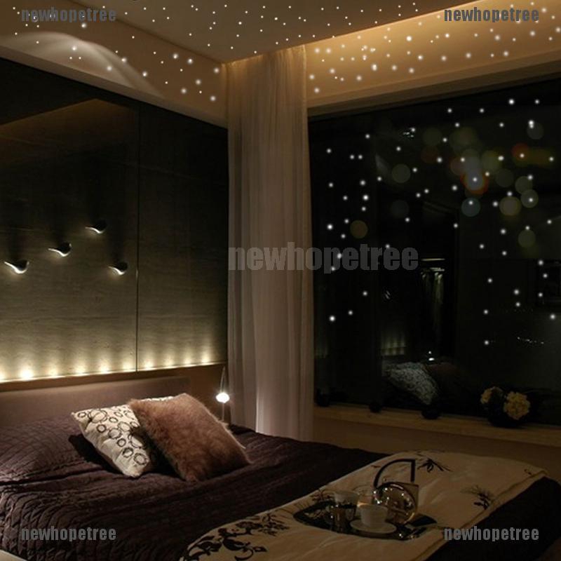 Set 407 MiếNg DáN TườNg HìNh Ngôi Sao Dạ Quang Trang Trí PhòNg