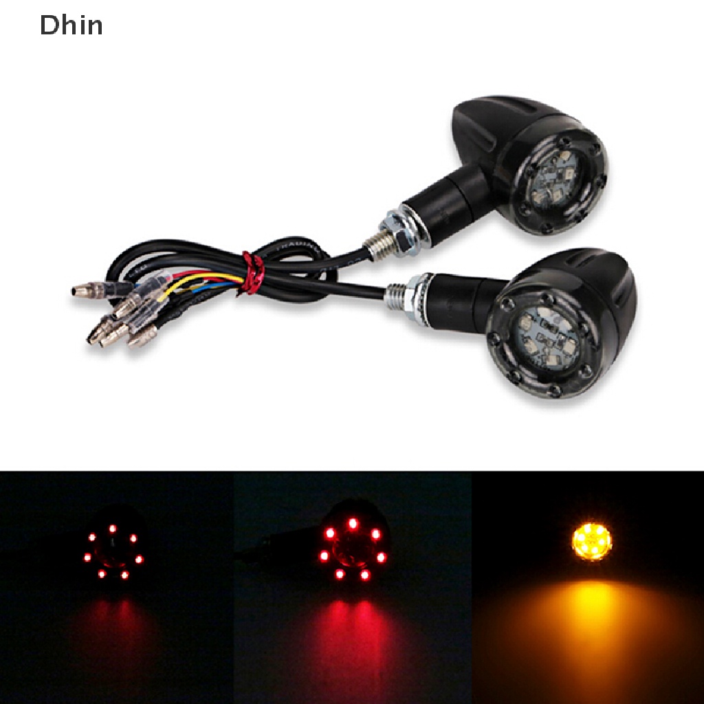 Đèn LED xi nhan màu hổ phách + đỏ chuyên dụng dành cho xe máy/ xe đạp