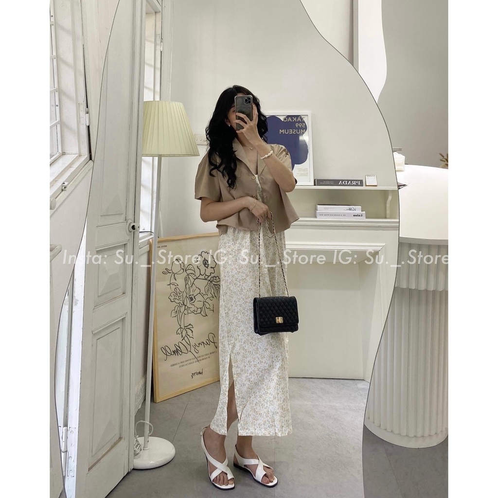 Áo sơ mi dáng ngắn 3 cúc A2277 SUSTORE