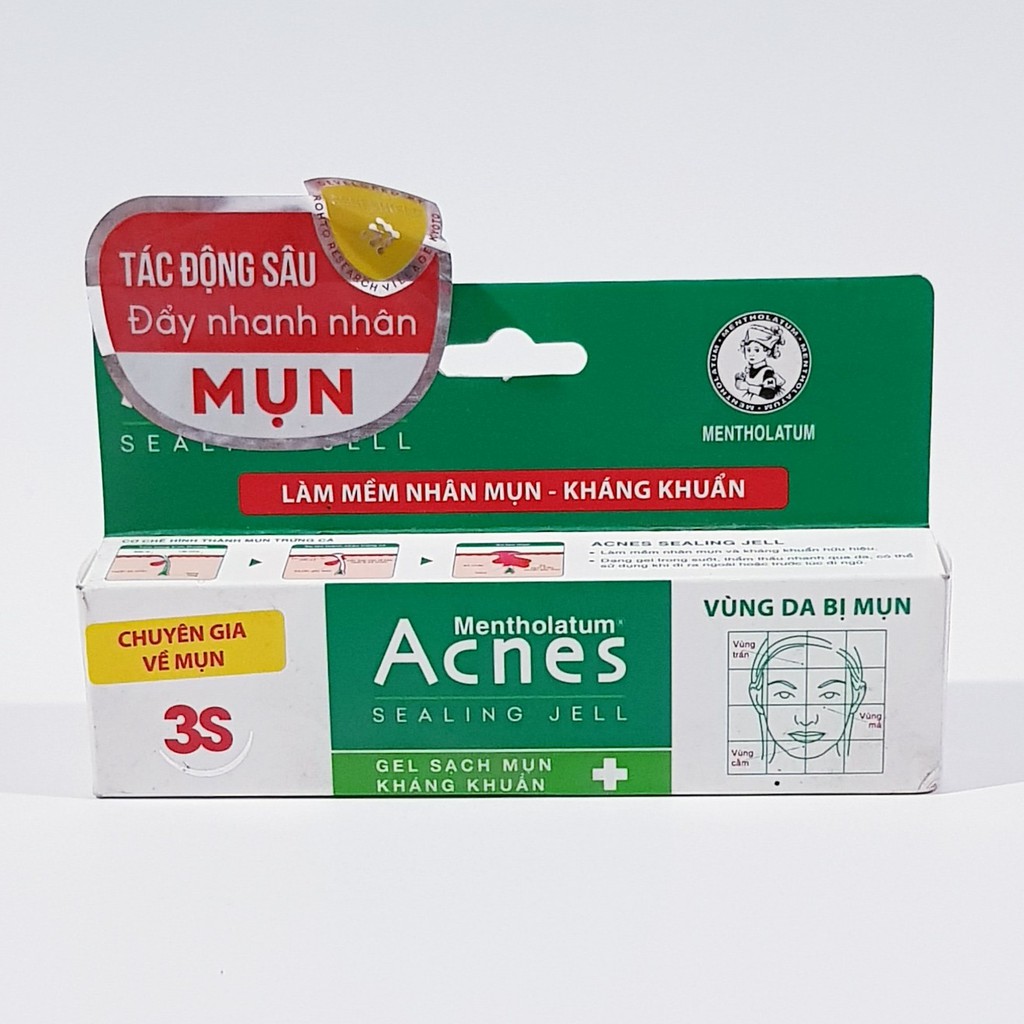 Gel làm Sạch Mụn Kháng Khuẩn Acnes 3S 18g