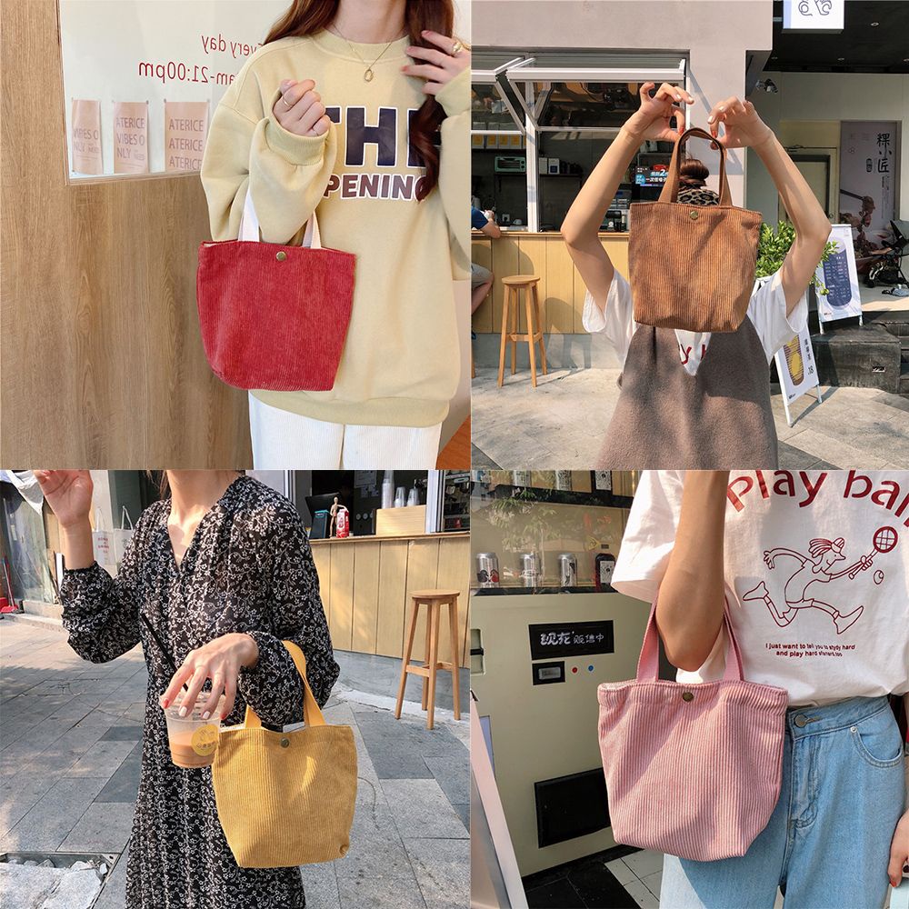 Túi mini đeo vai đựng đồ dùng chất liệu nhung tăm thời trang nhiều màu sắc dành cho nữ
