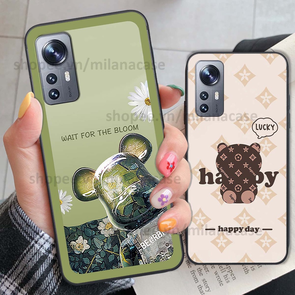 Ốp Xiaomi 12 / Xiaomi 12 Pro gấu be@rBrick gấu Teddy Kaws siêu đẹp, phong cách, cá tính
