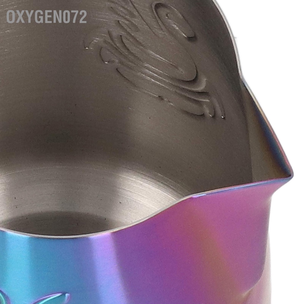 Oxygen072 Bình trữ đông sữa 380ml Thực phẩm cấp độ bằng thép không gỉ Eagle Vòi đa chức năng Cốc làm lạnh cho Latte kem