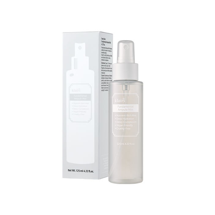 Xịt Khoáng Klairs Fundamental Ampule Mist 125ml (Cung cấp dưỡng chất, dưỡng ẩm sâu & chống oxy hoá) | BigBuy360 - bigbuy360.vn