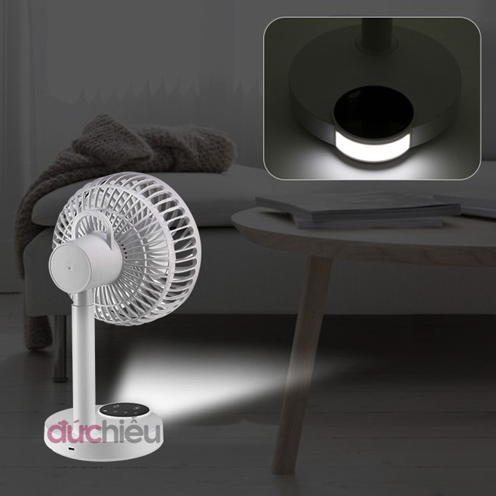 Quạt sạc tích điện cảm ứng 5 chế độ cao 30cm DP
