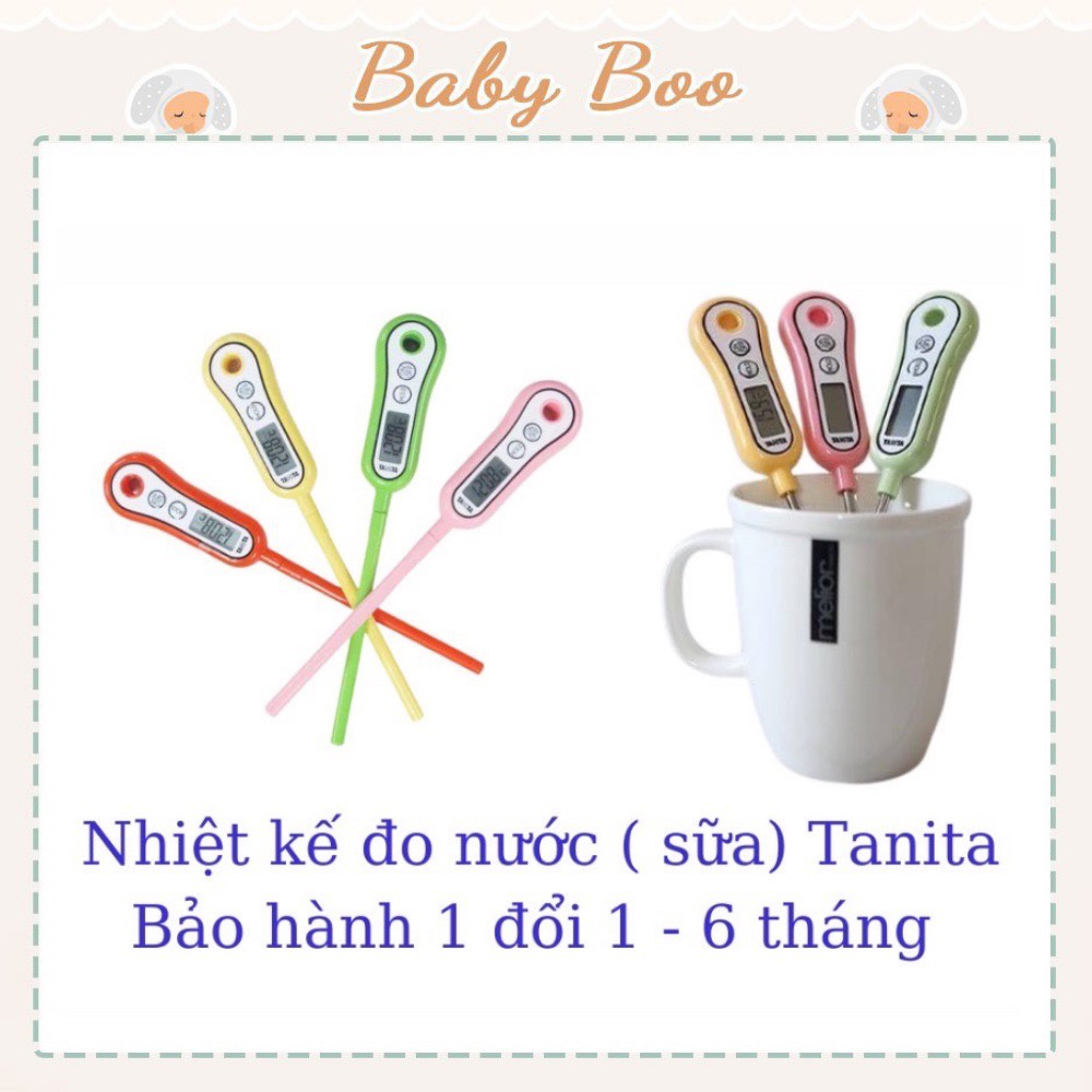 Nhiệt kế điện tử đa năng- đo nhiệt độ nước, sữa, thực phẩm TANITA [ babyboo]