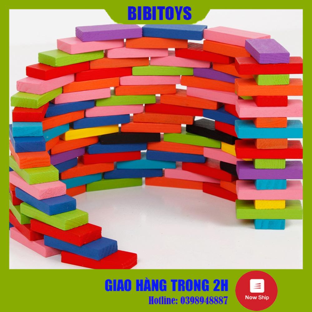 [GIÁ SP MỚI] Đồ chơi Domino màu 100 - 120 chi tiết cho bé