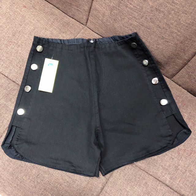 Quần đùi kaki phốt nút bên cao cấp ảnh thật