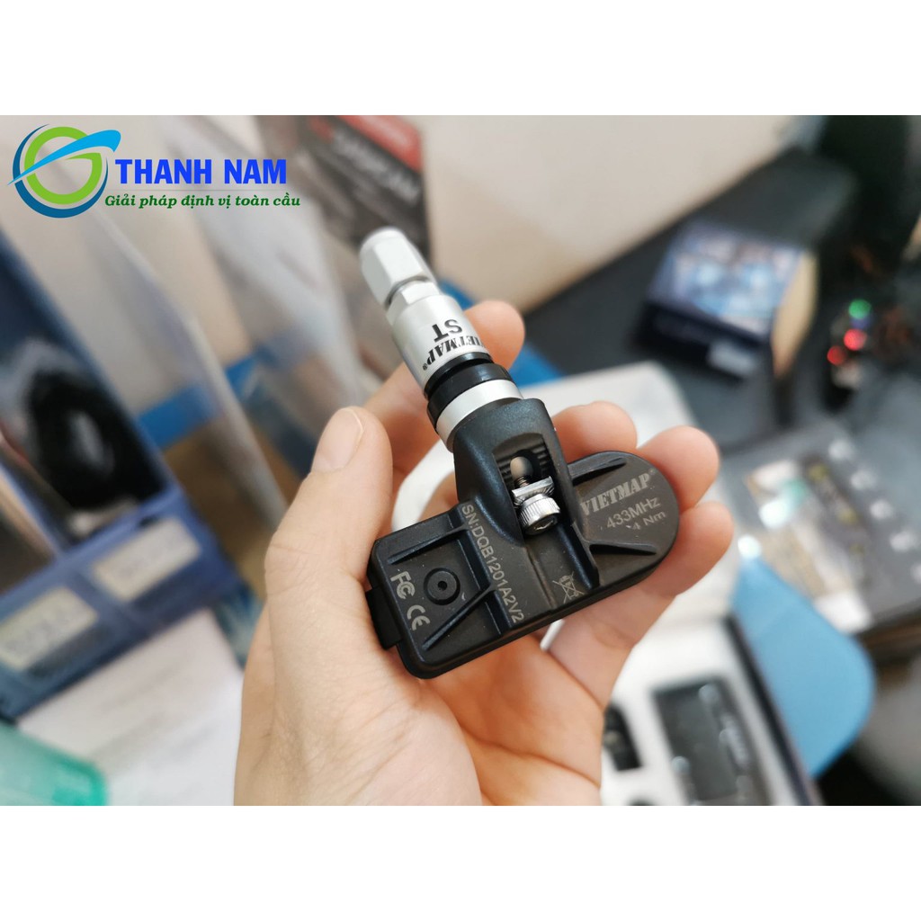 Cảm biến áp suất lốp Vietmap V1i van trong Cung cấp thông tin lốp xe chuẩn xác. Cam kết chính hãng