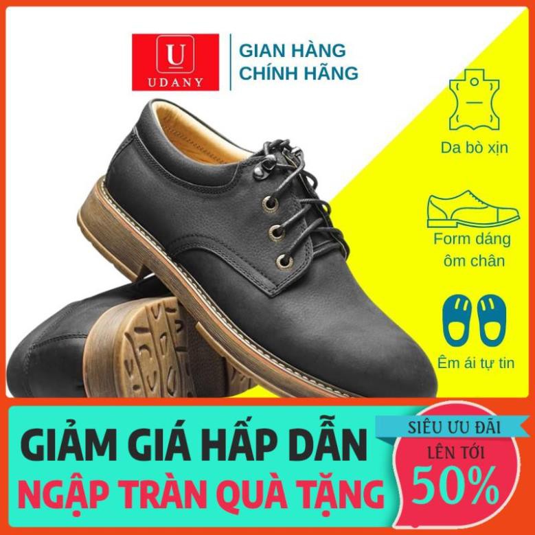 Giày Tây Nam Da Bò Cao Cấp UDANY Trẻ Trung Năng Động - GBD12