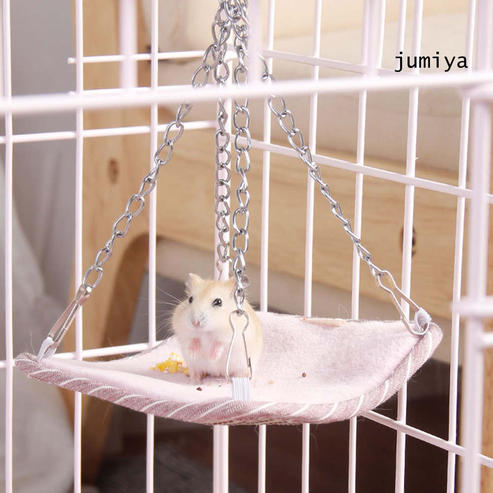 Giường Ngủ Cho Chuột Hamster / Sóc / Sóc 4 Mùa Có Dây Xích