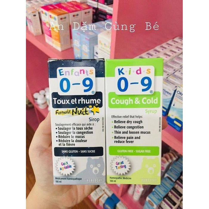 Siro ho cảm lạnh cúm Kids Relief Cough Cold HOMEOCAN Canada 100 ml chính hãng